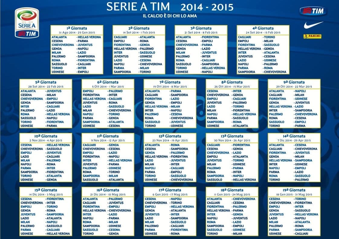 Cостоялась жеребьёвка итальянской Серии А: В первом туре "Интер" едет  в Турин