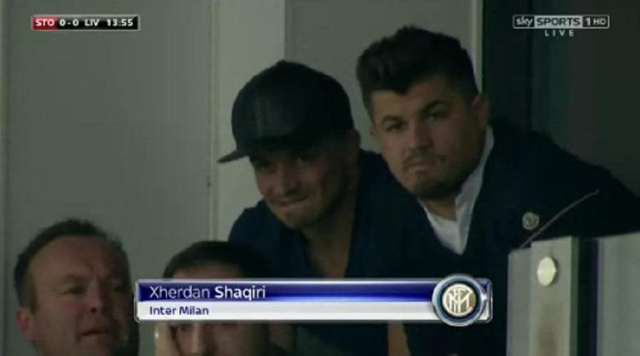 Шакири присутствует на матче "Сток Сити" - "Ливерпуль"