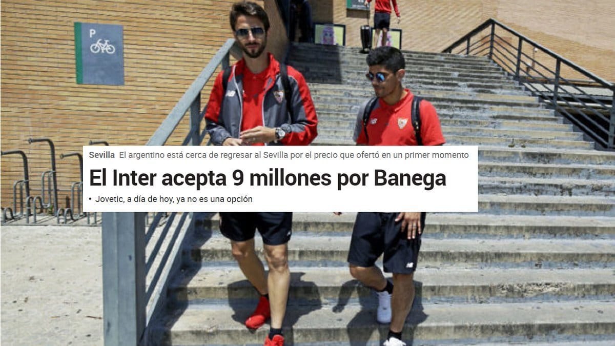 Marca - "Интер" ответил согласием на предложение "Севильи" по Банеге